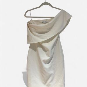 Likely White One Shoulder Dress